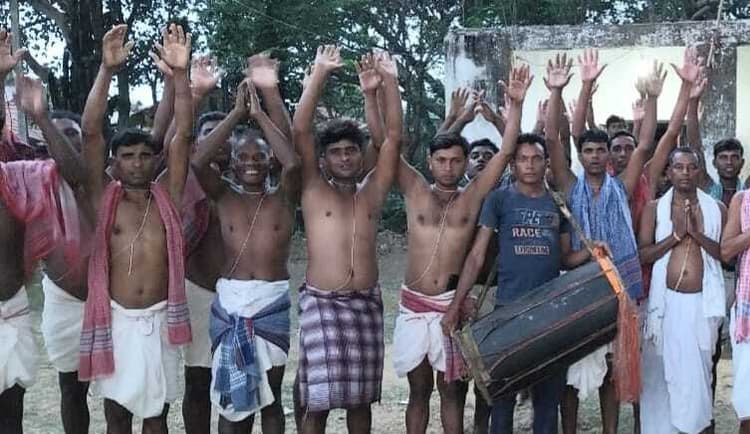 जलांई गांव में धर्मराज पूजा की तैयारी जोरों पर