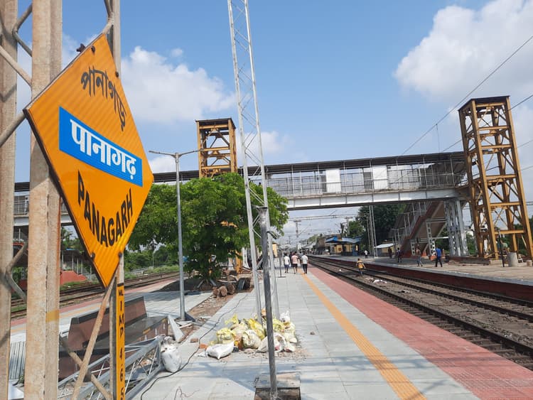 पानागढ़ स्टेशन के पास रेल पटरी पर मिला वृद्ध का शव
