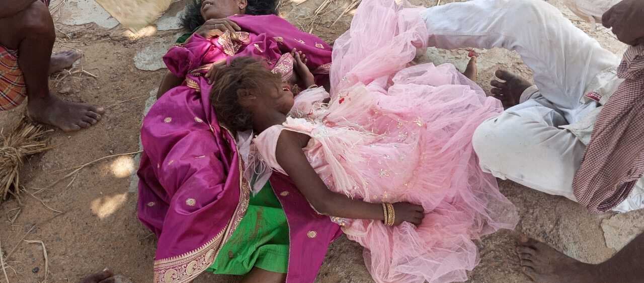 असंतुलित बाइक से गिरकर दंपती सहित तीन घायल