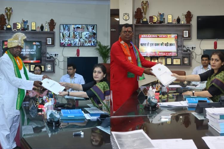 Lok Sabha Chunav 2024: गिरिडीह लोकसभा सीट से झामुमो के मथुरा महतो व आजसू के चंद्रप्रकाश चौधरी ने किया नामांकन