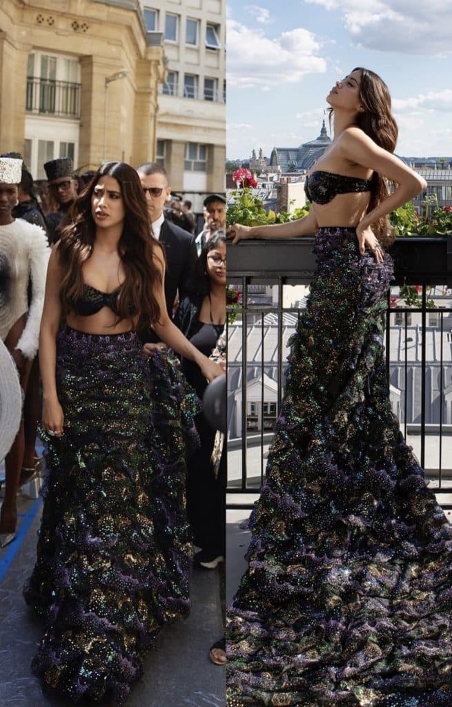 Janhvi Kapoor makes international runway debut in Paris wearing Rahul Mishra