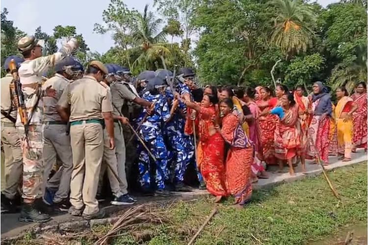 Sandeshkhali Incident : संदेशखाली में मतदान के दिन पुलिस पर हमले के आरोप में सात और भाजपा कार्यकर्ता गिरफ्तार