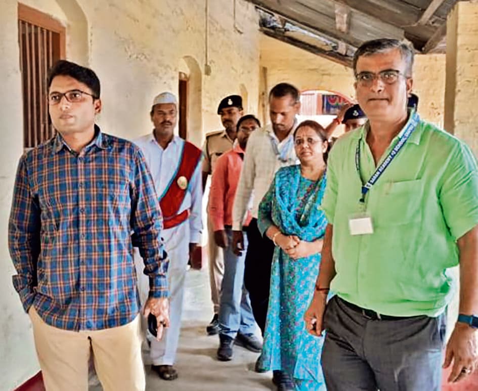 कड़ी सुरक्षा और हाइटेक व्यवस्था में ली गयी आइटीआइ की प्रवेश परीक्षा