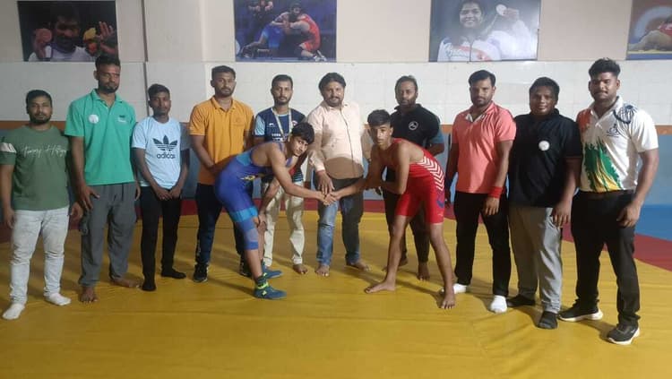राज्यस्तरीय कुश्ती प्रतियोगिता सह चयन ट्रायल संपन्न