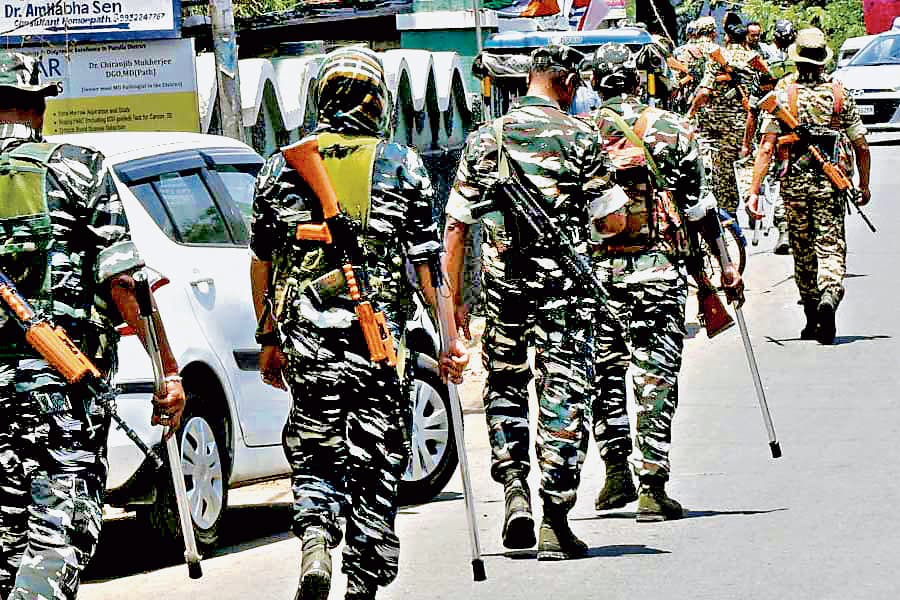 राज्य में 26 तक तैनात रहेंगे केंद्रीय बल के जवान