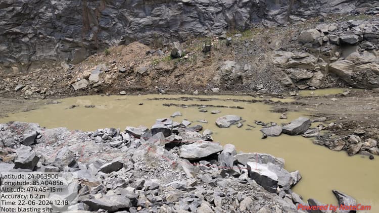 टेप्सा में अवैध पत्थर खनन करनेवालों पर प्राथमिकी दर्ज