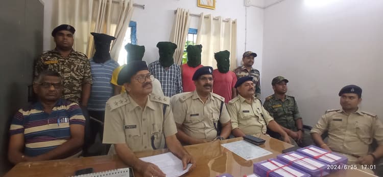 जामताड़ा, करमाटांड़ व नारायणपुर से पांच साइबर ठग गिरफ्तार