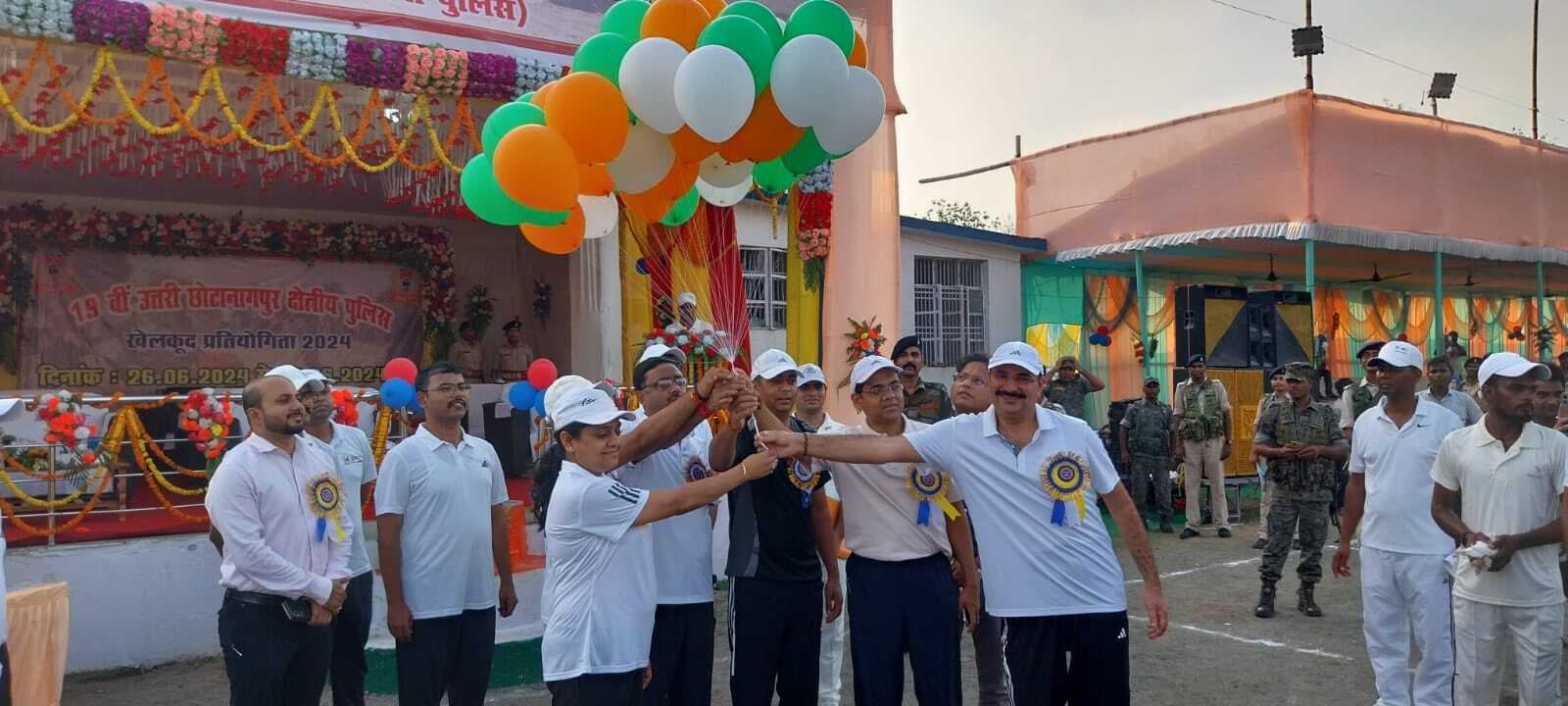 19वीं उत्तरी छोटानागपुर क्षेत्रीय पुलिस खेलकूद प्रतियोगिता शुरू