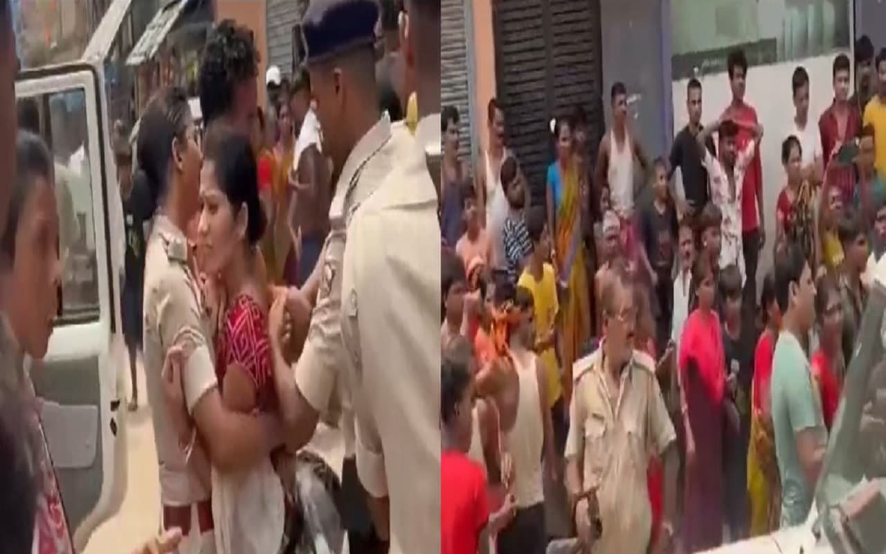 Bihar: कटिहार में पुलिस की गाड़ी पर हमला, स्मैक बेचने की आरोपित महिला को छुड़ाकर ले गयी भीड़