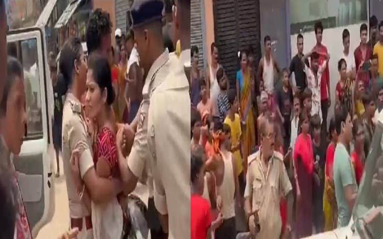 Bihar: कटिहार में पुलिस की गाड़ी पर हमला, स्मैक बेचने की आरोपित महिला को छुड़ाकर ले गयी भीड़
