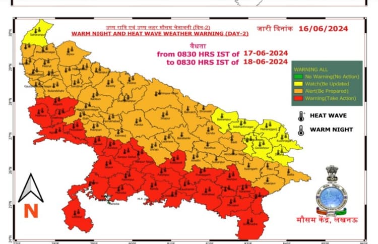 UP Weather: यूपी में गर्मी का प्रकोप अभी तीन दिन और, लू से 50 की मौत, अगले सप्ताह आ सकता है मानसून