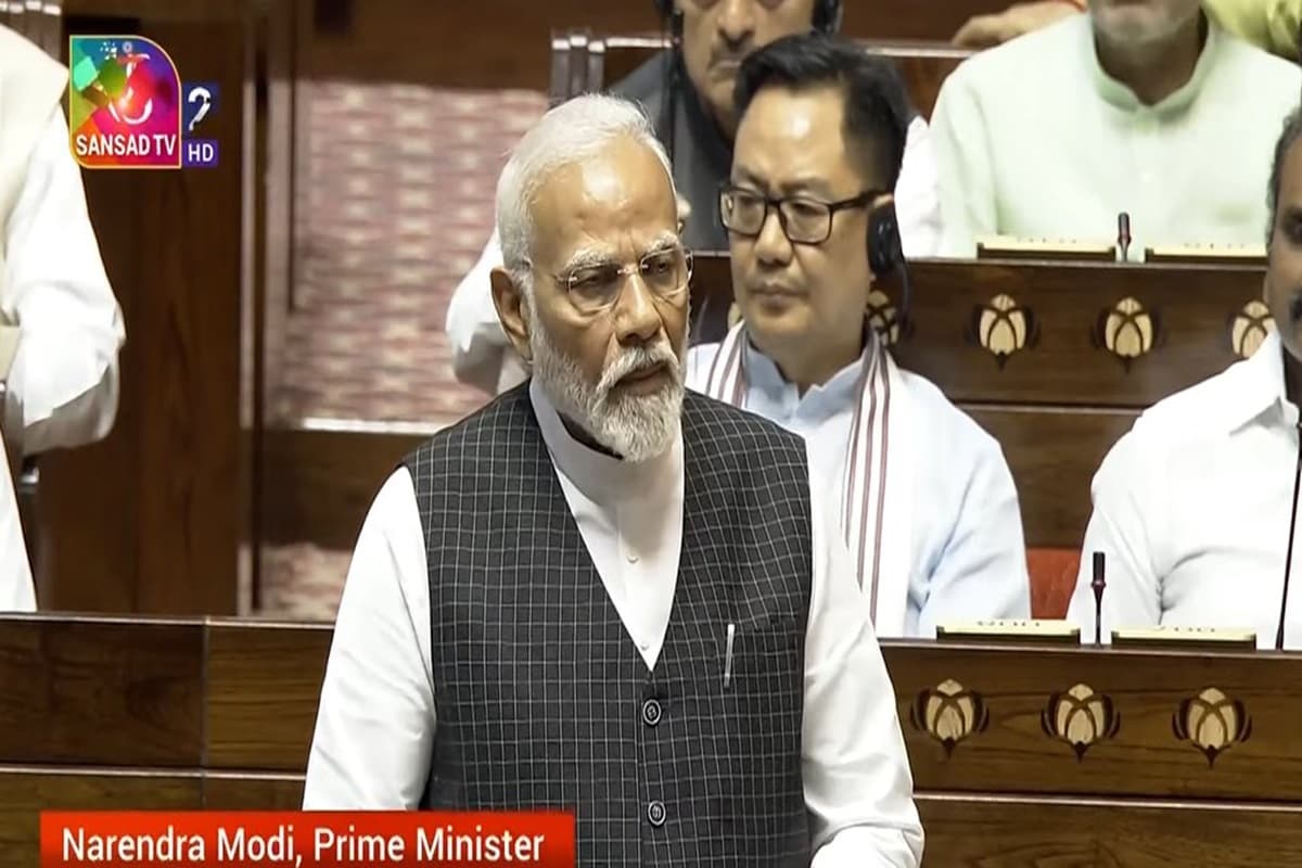 PM Modi in Rajya Sabha