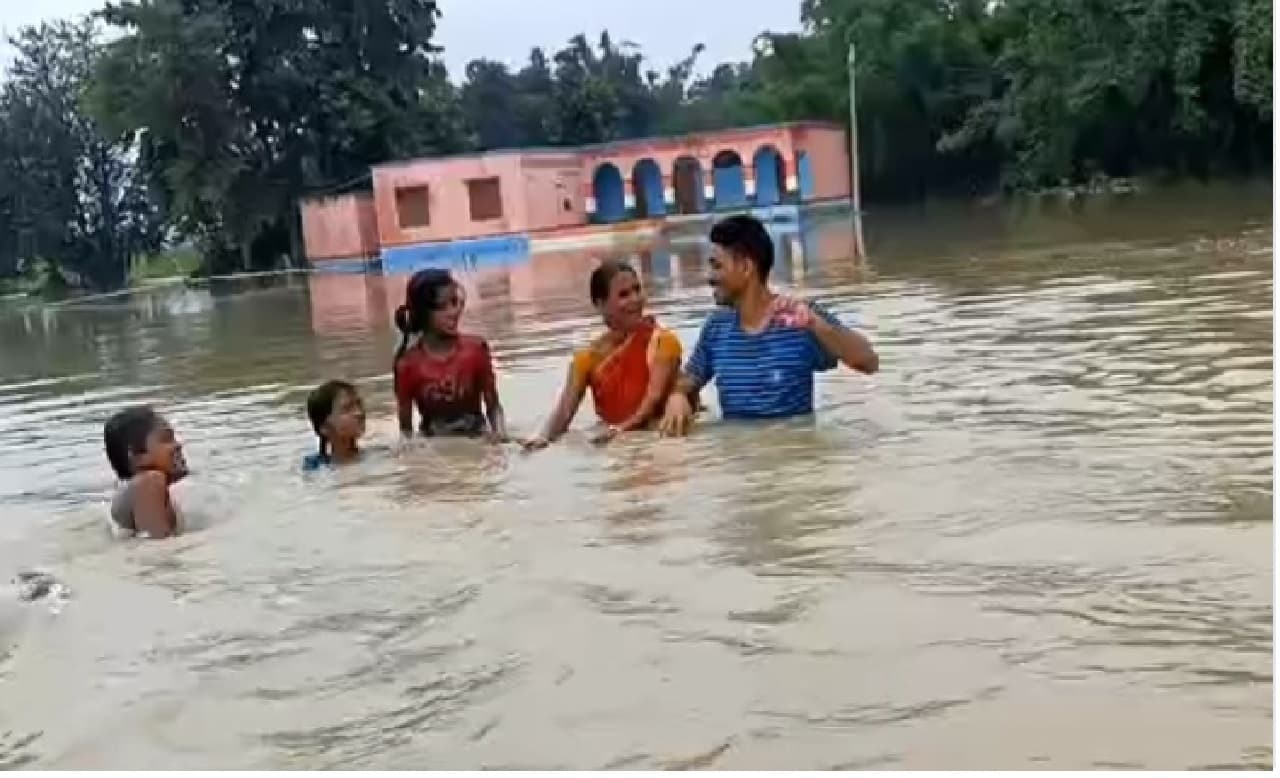 Bihar Flood Update: मानसून की विदायी से पहले नेपाल की बारिश से बिहार में बाढ़ संकट