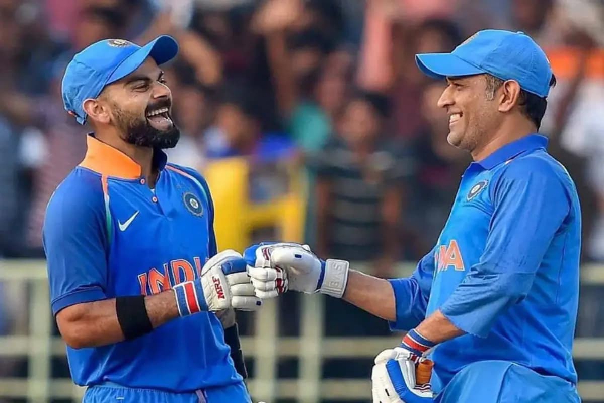 virat kohli and ms dhoni virat kohli and ms dhoni