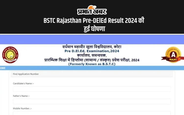 BSTC Rajasthan Pre-DElEd Result 2024: राजस्थान बीएसटीसी प्री-डीएलएड का रिजल्ट जारी, इस लिंक से देखें अपना परिणाम