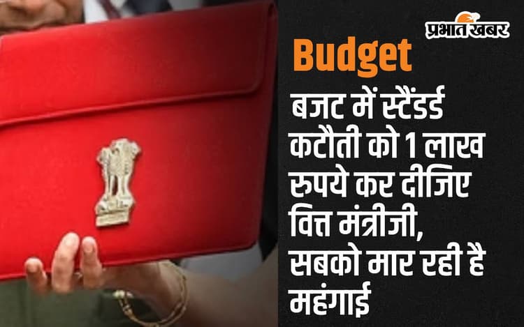 Budget में स्टैंडर्ड कटौती को 1 लाख रुपये कर दीजिए वित्त मंत्रीजी, सबको मार रही है महंगाई