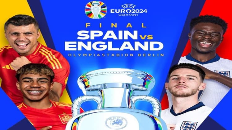 Euro Cup final: इंग्लैंड और स्पेन के बीच आज फाइनल मुकाबला, कब और कहां देखें लाइव ?