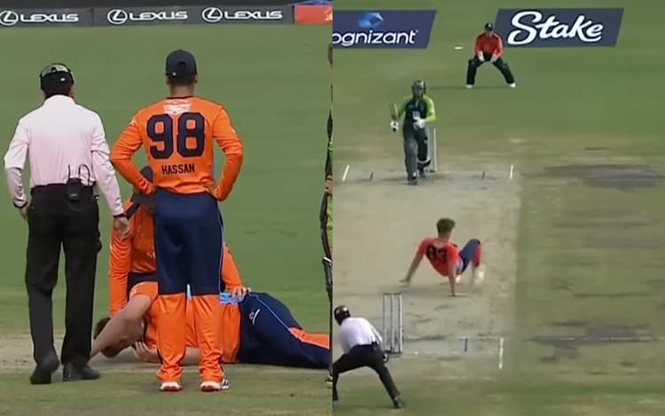 Major League Cricket: गेंदबाज के सिर पर लगी गेंद, लहुलुहान होकर मैदान पर गिर पड़ा खिलाड़ी, Video