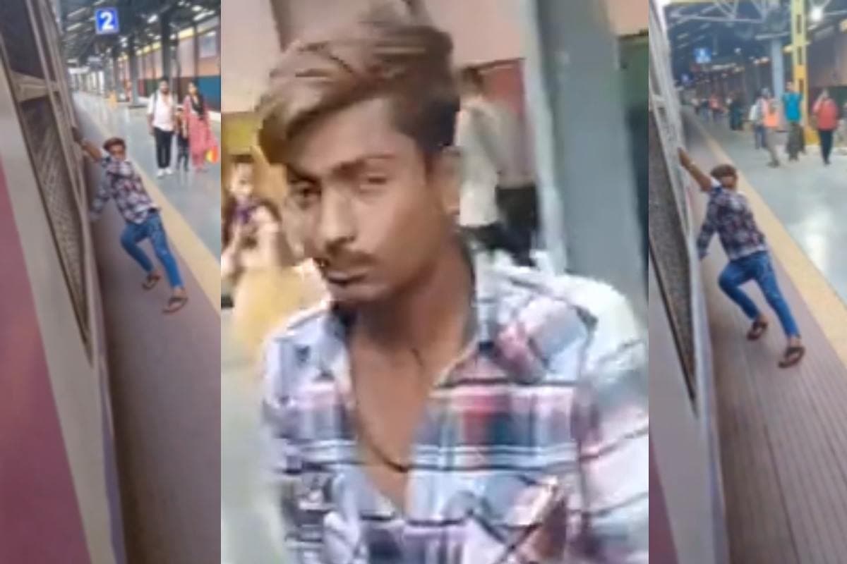 Stunt Video : मुंबई के लोकल ट्रेन में कर रहा था खतरनाक ‘स्टंट’, रेलवे लड़के की तलाश में जुटी