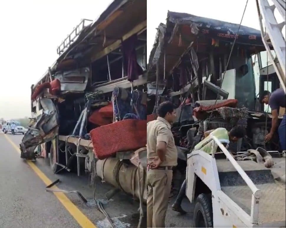 Agra Expressway Accident: आगरा-लखनऊ एक्सप्रेसवे पर स्लीपर बस दूध के टैंकर से भिड़ी, 18 लोगों की मौत, 20 घायल