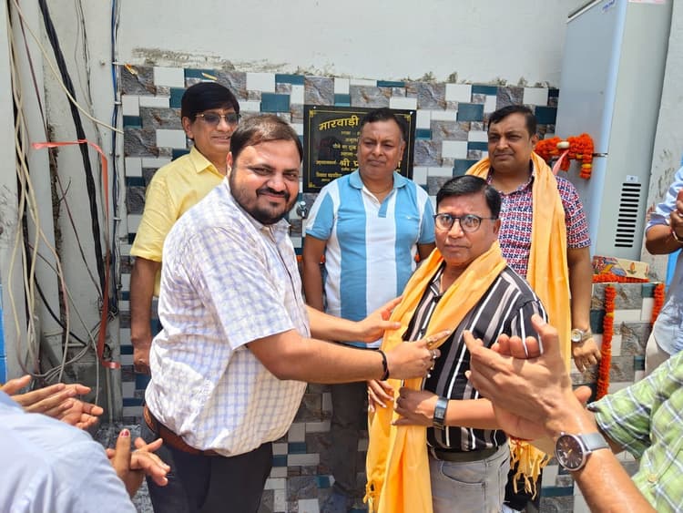 पीएचसी में लगाया गया स्थानीय प्याऊ