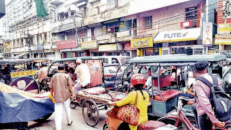 अतिक्रमण की जद में दुर्गापुर का बेनाचिटी बाजार
