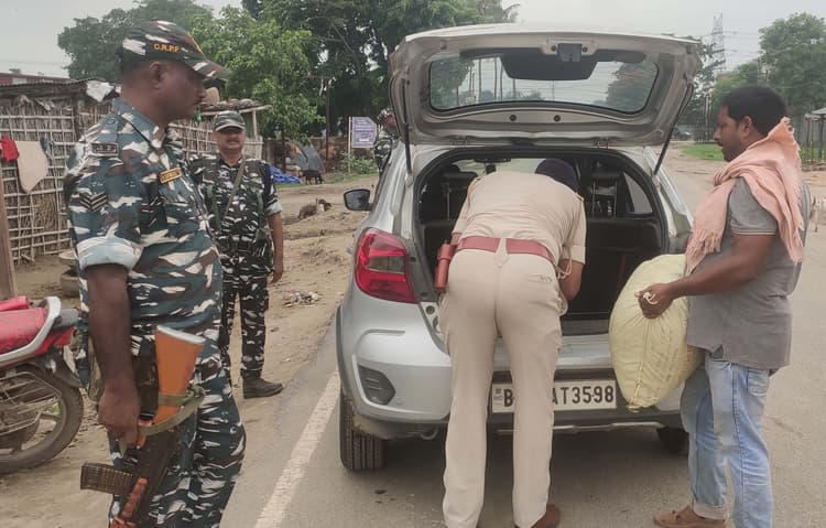 रूपौली उपचुनाव को ले 22 चेकपोस्ट के सहारे पुलिस कर रही निगरानी