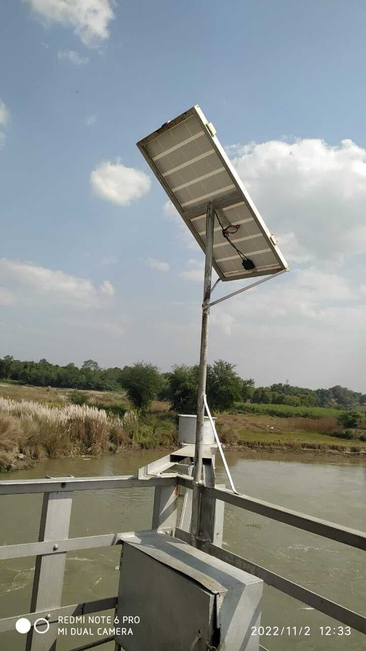जल स्तर की मॉनिटरिंग के लिए लगाया गया सिस्टम