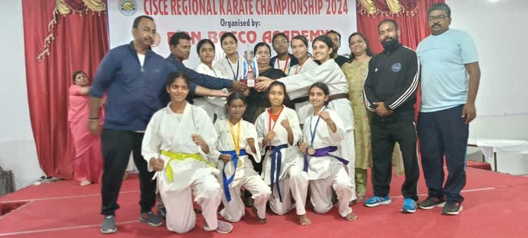 सीआइएससीइ रीजनल कराटे में रांची जोन बना रनर अप