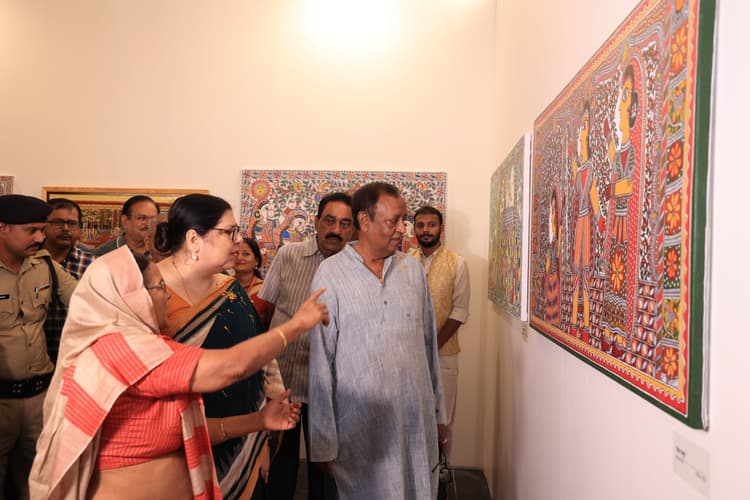 Bihar Museum: बिहार संग्रहालय के 7वें स्थापना दिवस पर पेंटिंग्स में जीवंत हुई वैदेही सीता..