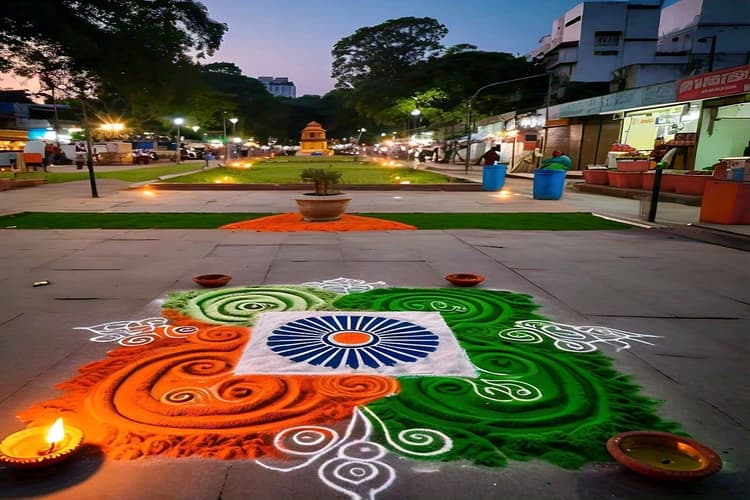 Easy Rangoli Ideas: स्वतंत्रता दिवस के लिए आसान और सुंदर रंगोली डिजाइन