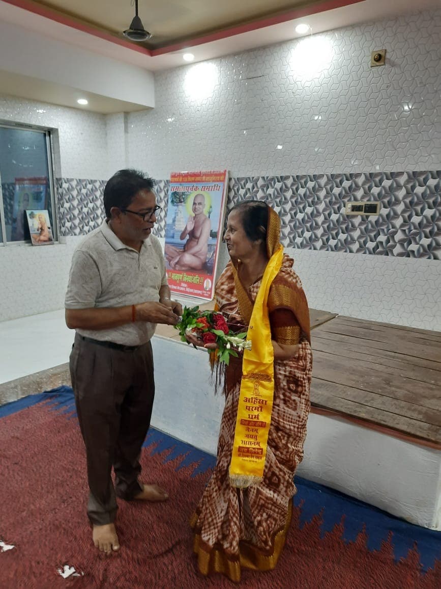 जैन समाज ने पदाधिकारी को किया सम्मानित