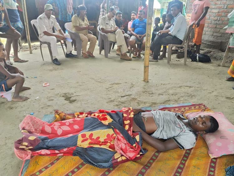 रघुनाथपुर वार्ड 16 में गड्ढे में डूबने से युवक की मौत