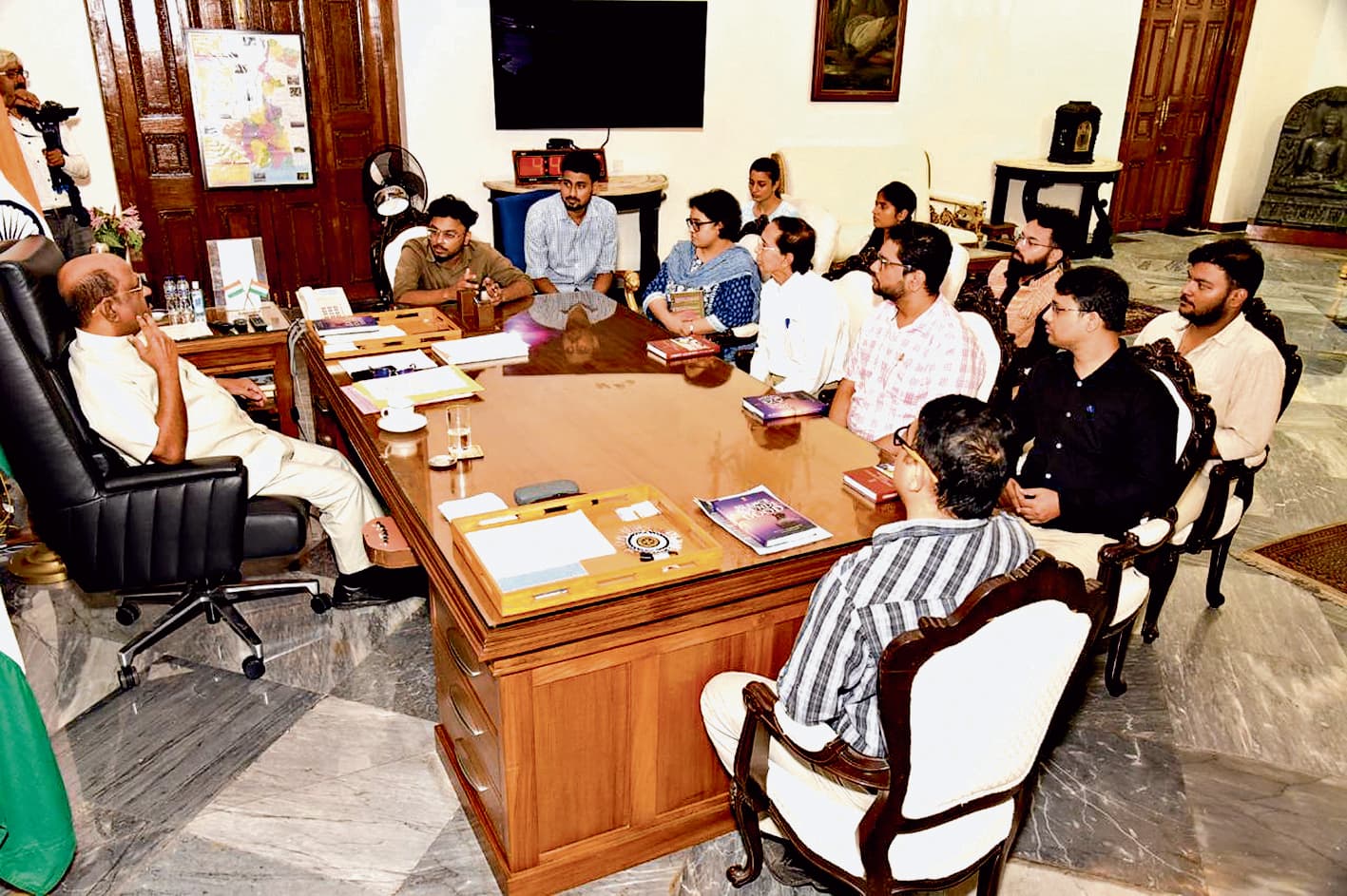 एनएमओ के प्रतिनिधिमंडल ने राज्यपाल से की मुलाकात