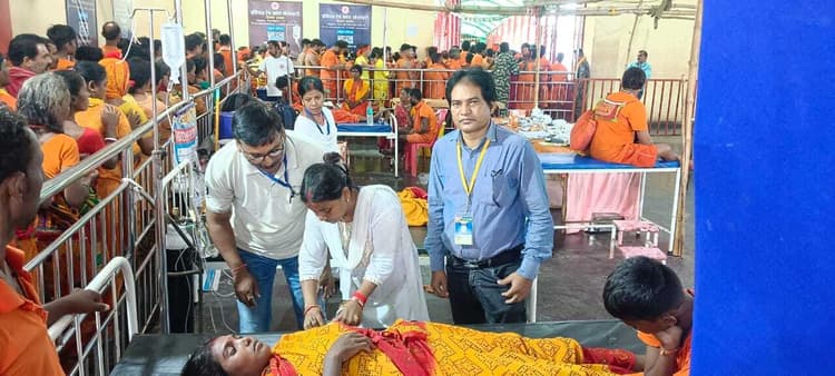 श्रावणी मेला के शिविरों में अबतक 1.34 लाख कांवरियों का हुआ इलाज