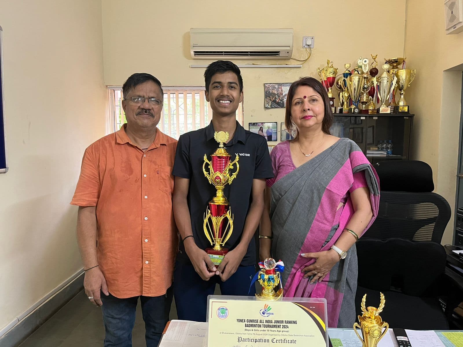 आरएमएस खूंटाडीह के शटलर कृष दुबे राज्य टीम में