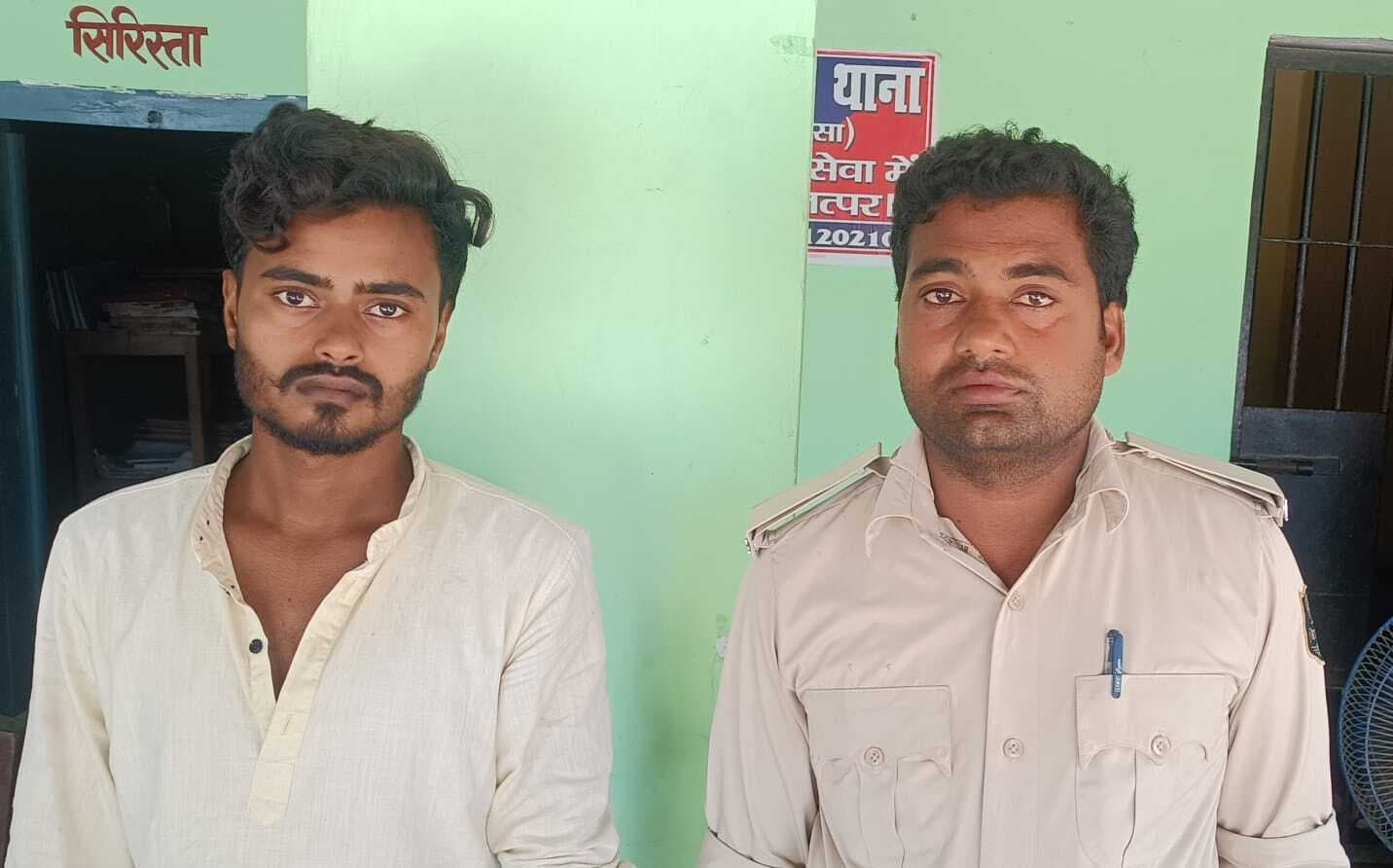 छापेमारी कर नामजद आरोपी को किया गिरफ्तार