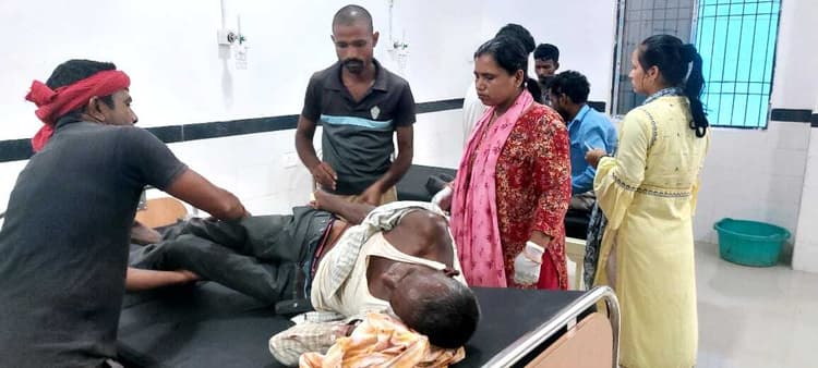 बटपार गांव के समीप सड़क दुर्घटना में दो घायल