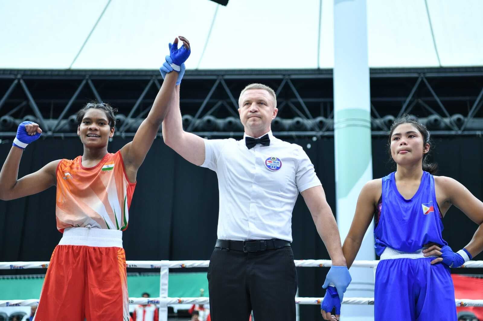 Boxing : जेएसएसपीएस की अमीषा एशियन बॉक्सिंग के सेमीफाइनल में पहंचीं