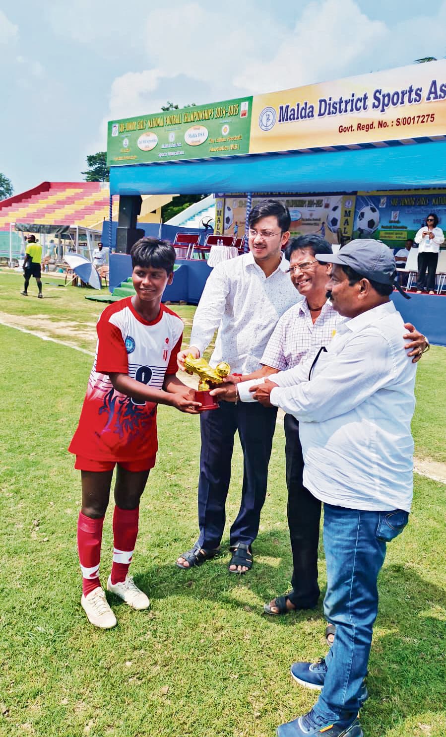 सब जूनियर नेशनल बालिका फुटबॉल प्रतियोगिता में बिहार ने गुजरात को 5-0 से हराया