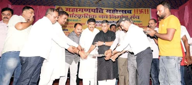 बरसौनी में गणेश पूजा पर श्रीमद् भागवत कथा वाचन आयोजित