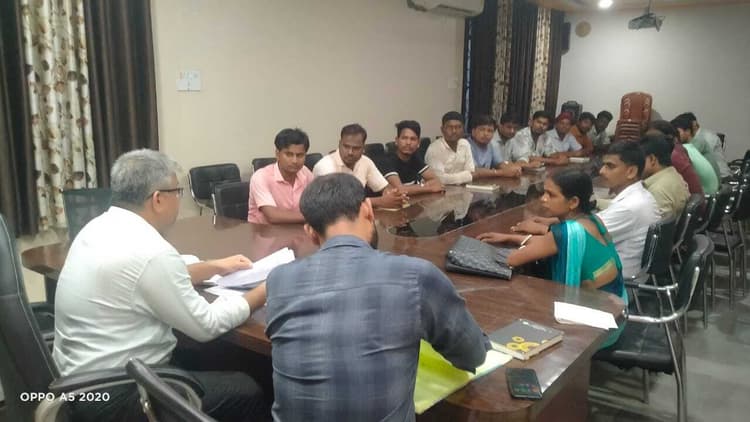 स्वच्छता अभियान की तैयारी को ले बीडीओ ने की बैठक