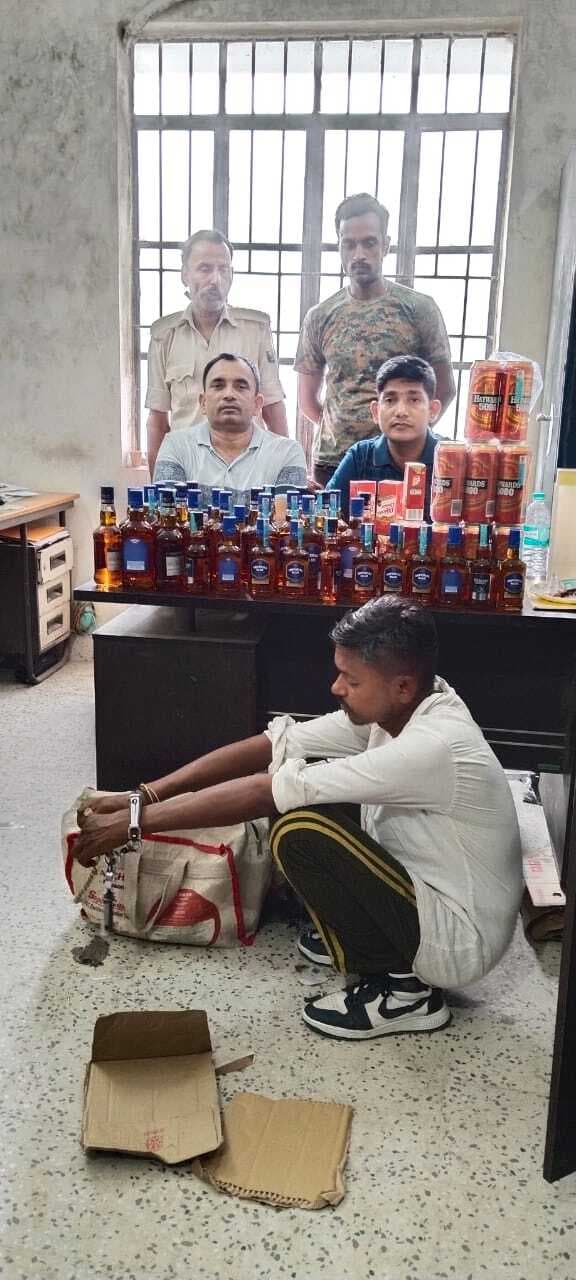 18.575 लीटर बिदेशी शराब के साथ तस्कर गिरफ्तार