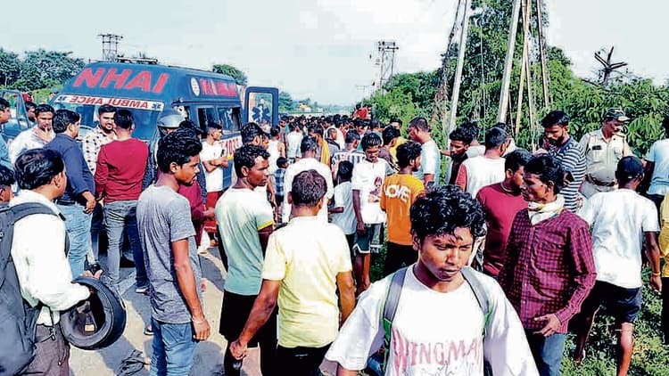 राष्ट्रीय राजमार्ग-19 के करीब जंगल में मिला अज्ञात व्यक्ति का शव