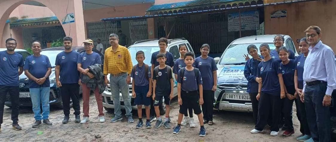 बिहार फर्स्ट मेजर रैंकिंग टेबल टेनिस प्रतियोगिता के लिए टीम रवाना