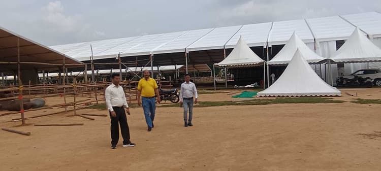 प्रधानमंत्री कार्यक्रम स्थल को अपने सुरक्षा घेरे में लिया एसपीजी