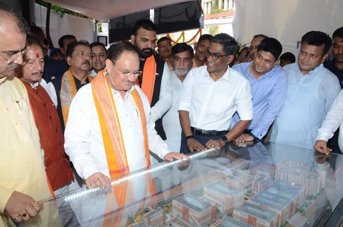 जेपी नड्डा ने पटना के PMCH में बन रहे नए अस्पताल का निर्माण कार्य देखा, दरभंगा पहुंचे केंद्रीय मंत्री