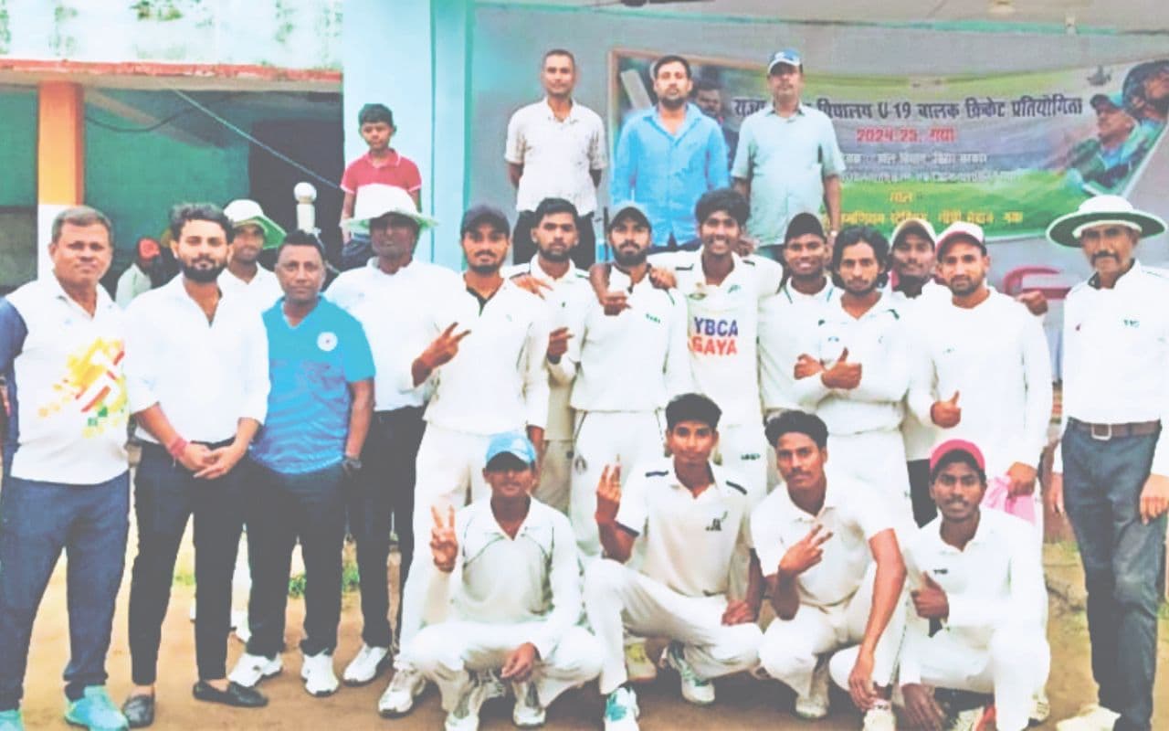 Gaya News : गया की टीम ने नवादा को हराया, युवराज ने खेली अर्द्धशतकीय पारी