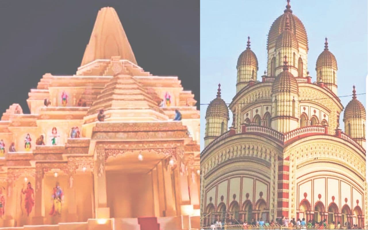 Durga Puja Pandal: सासाराम में श्रीराम मंदिर के तर्ज पर बने पंडाल में सजेगा मां का दरबार, यहां पर दक्षिणेश्वर काली मंदिर की दिखेगी झलक