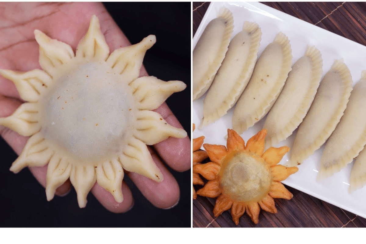Sun-flower Samosa Recipe: त्योहार में तड़का लगाने के लिए झटपट बनाएं सनफ्लावर समोसा Sun-flower Samosa Recipe: त्योहार में तड़का लगाने के लिए झटपट बनाएं सनफ्लावर समोसा